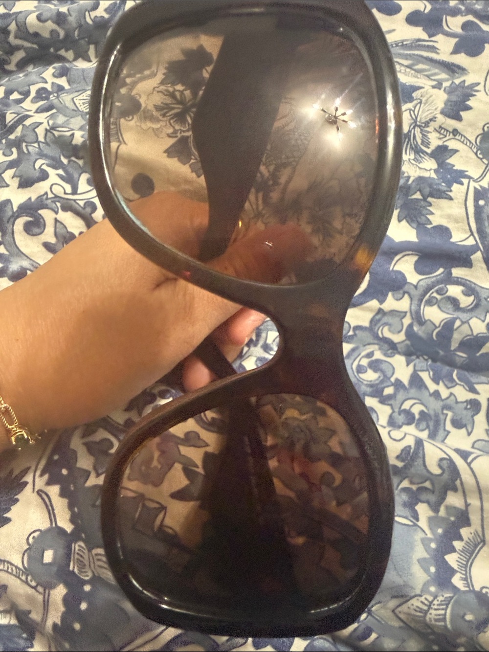 Prada Oversized Women's Sunglasses in Black Tortoiseshell - Picture 6 of 6